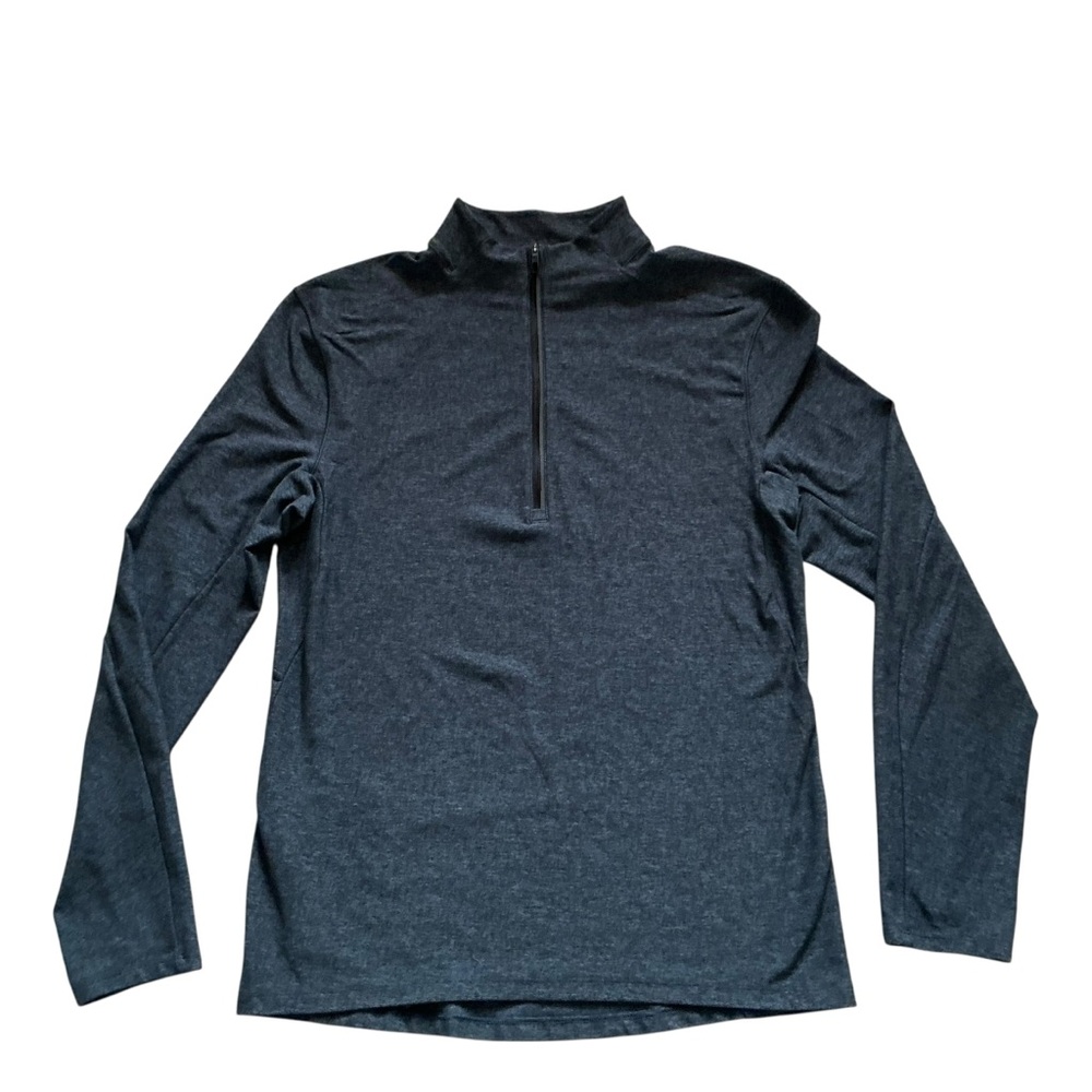 Lululemon Mens surge warm 1/2 zip blue shirt pullover size small